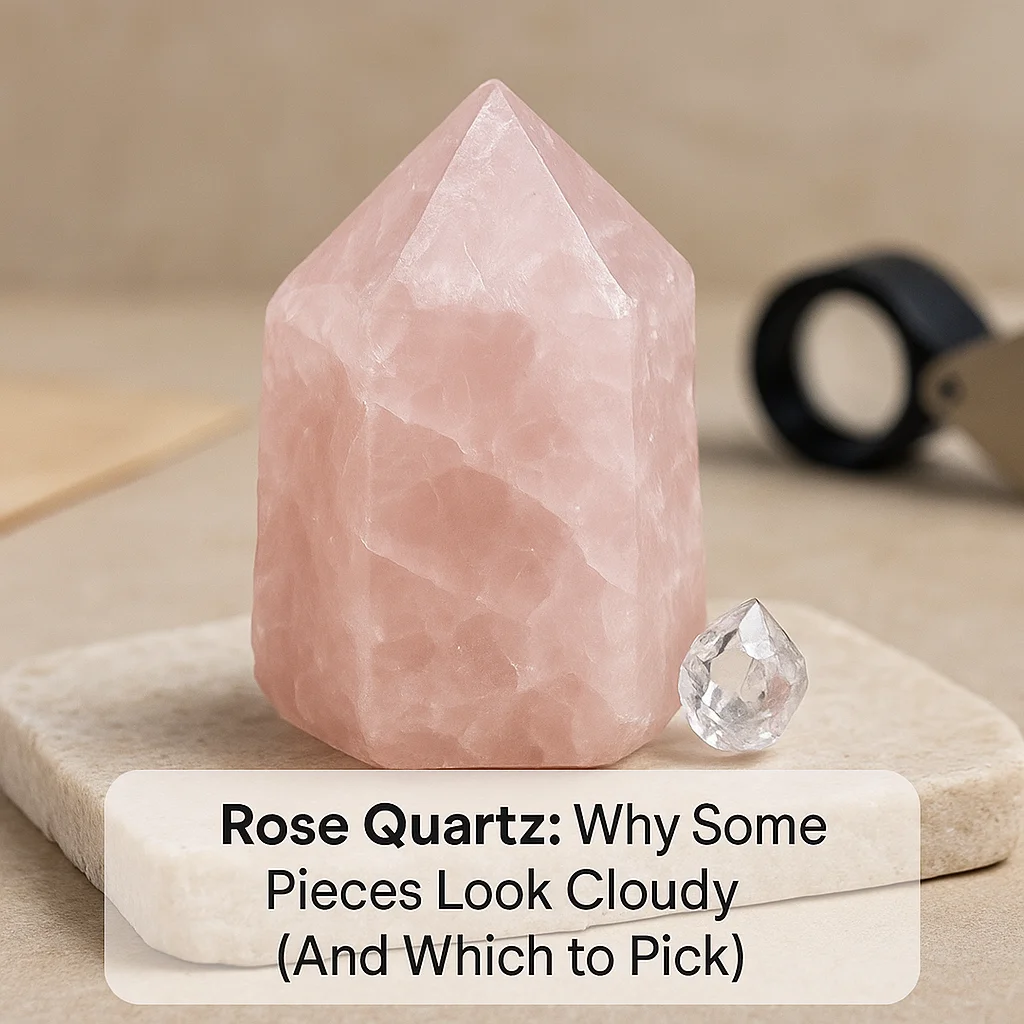 Rose Quartz: Why Some Pieces Look Cloudy (And Which to Pick)