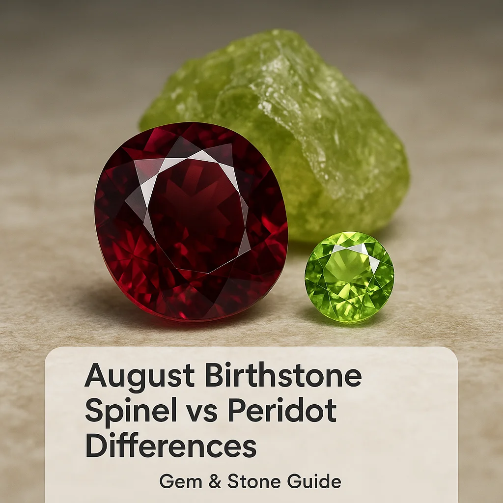 August Birthstone Spinel vs Peridot Differences