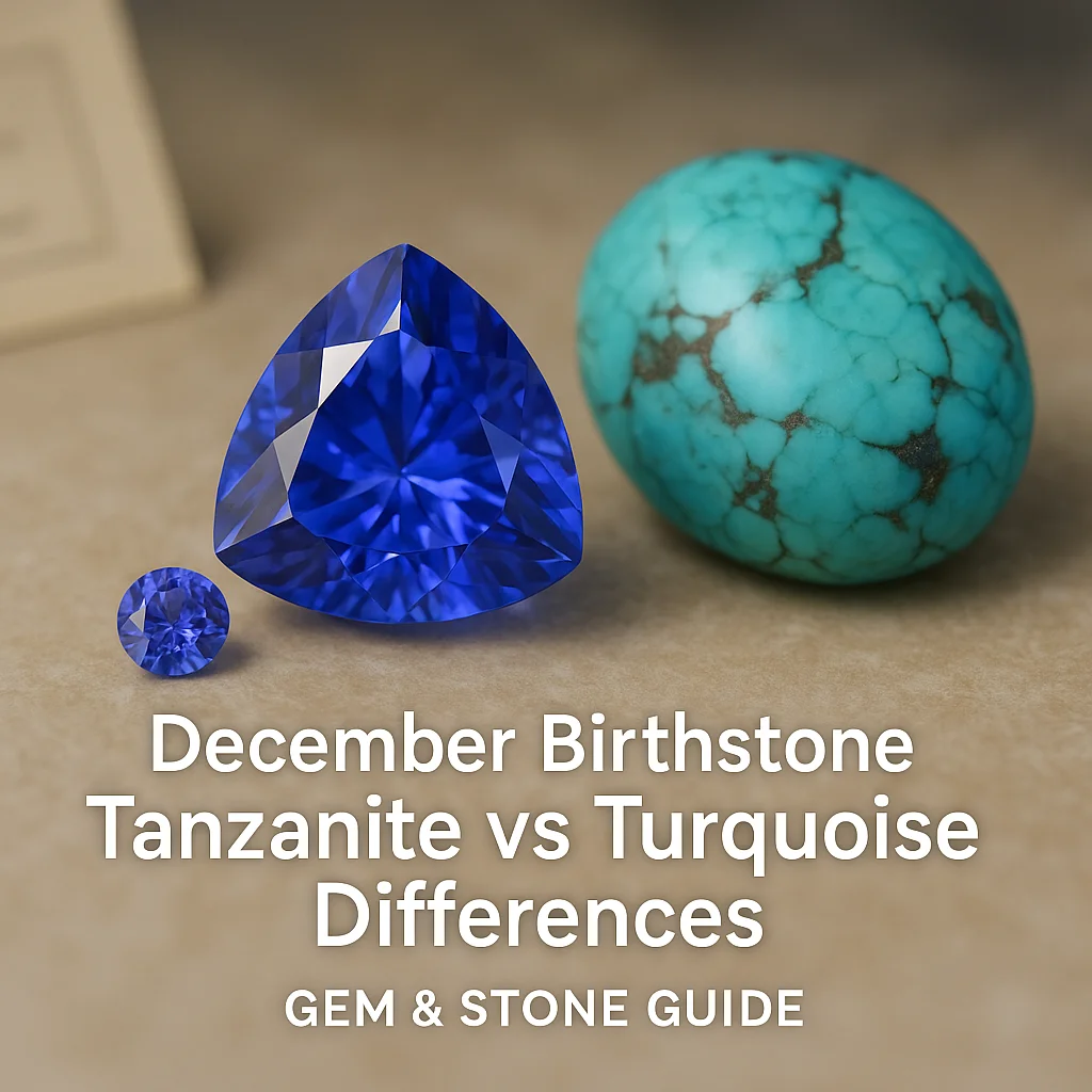December Birthstone Tanzanite vs Turquoise Differences