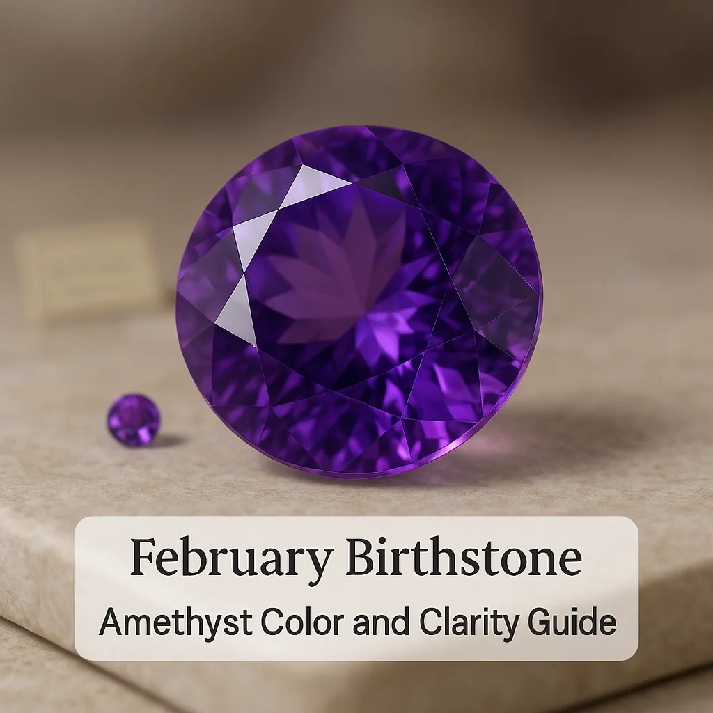 February Birthstone Amethyst Color and Clarity Guide