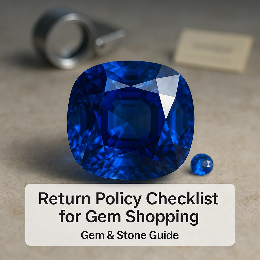 Return Policy Checklist for Gem Shopping