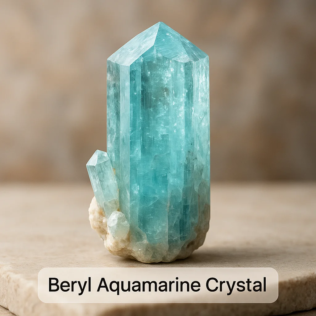 Beryl Aquamarine Crystal
