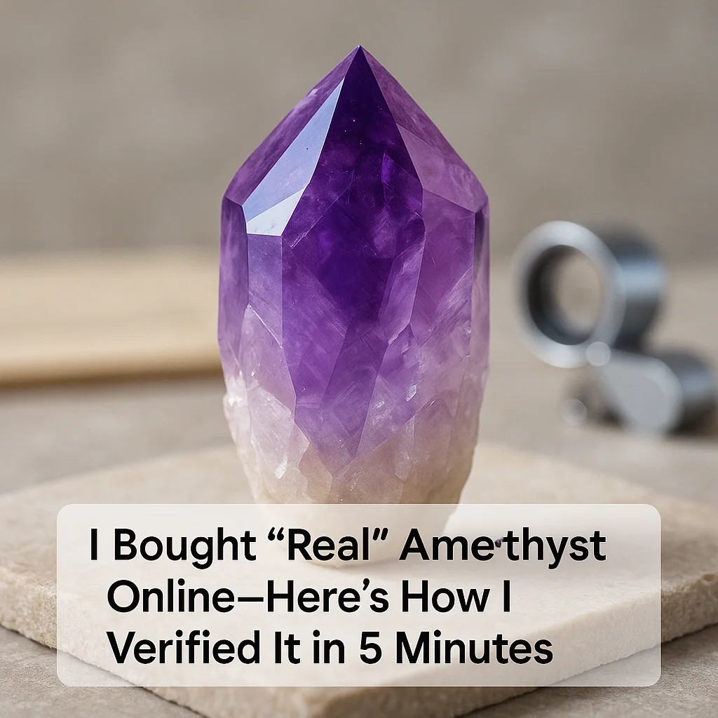 I Bought “Real” Amethyst Online—Here’s How I Verified It in 5 Minutes