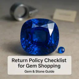 Return Policy Checklist For Gem Shopping